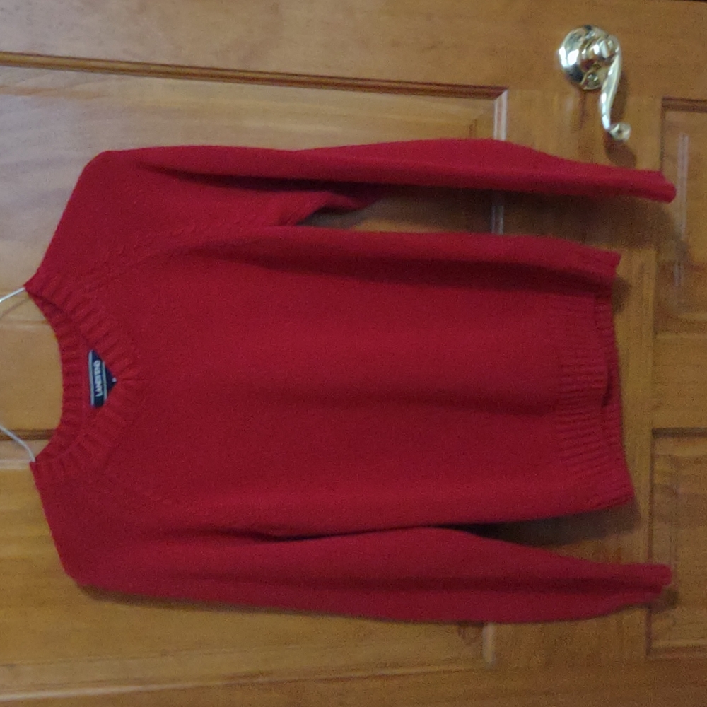 Boys Lands' End V-Neck Sweater - Size Medium